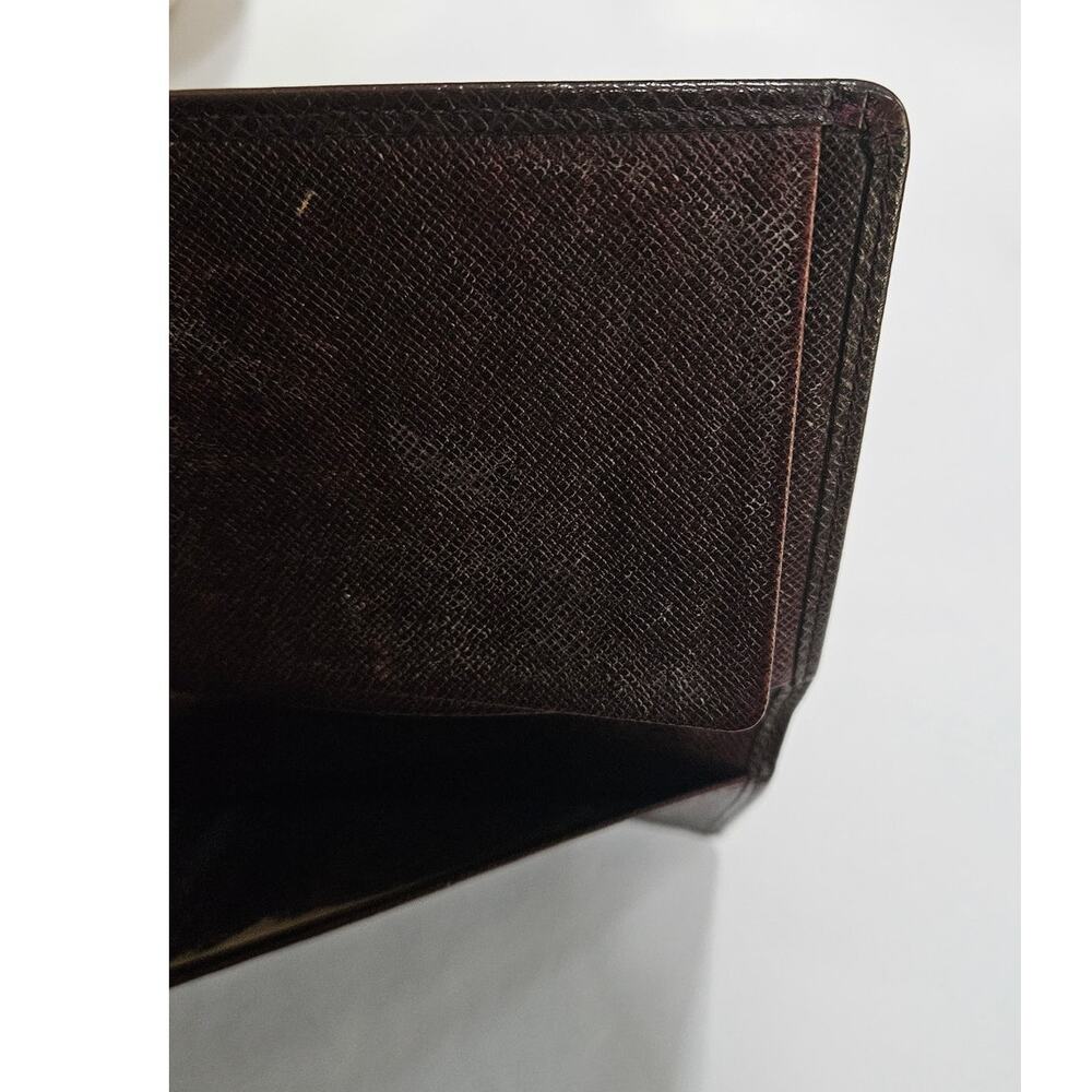 Louis Vuitton Taiga Brazza Long Wallet Brown Authentic Entrupy COA - Picture 8 of 13
